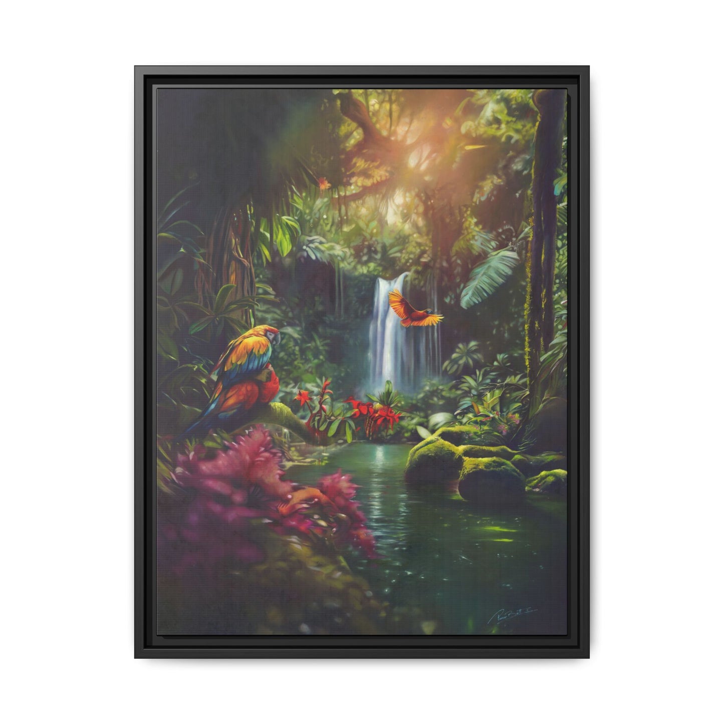 Amazon Matte Canvas, Framed (Multi-color)