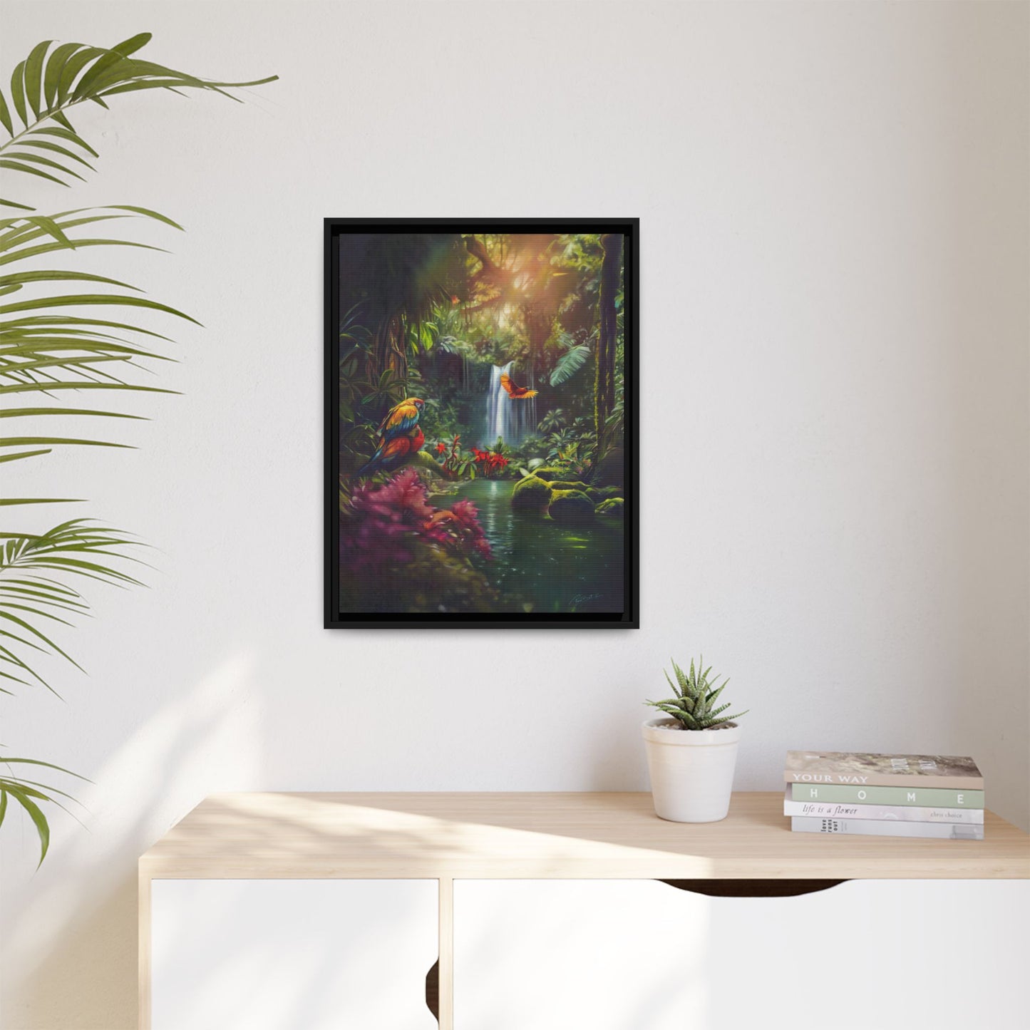 Amazon Matte Canvas, Framed (Multi-color)