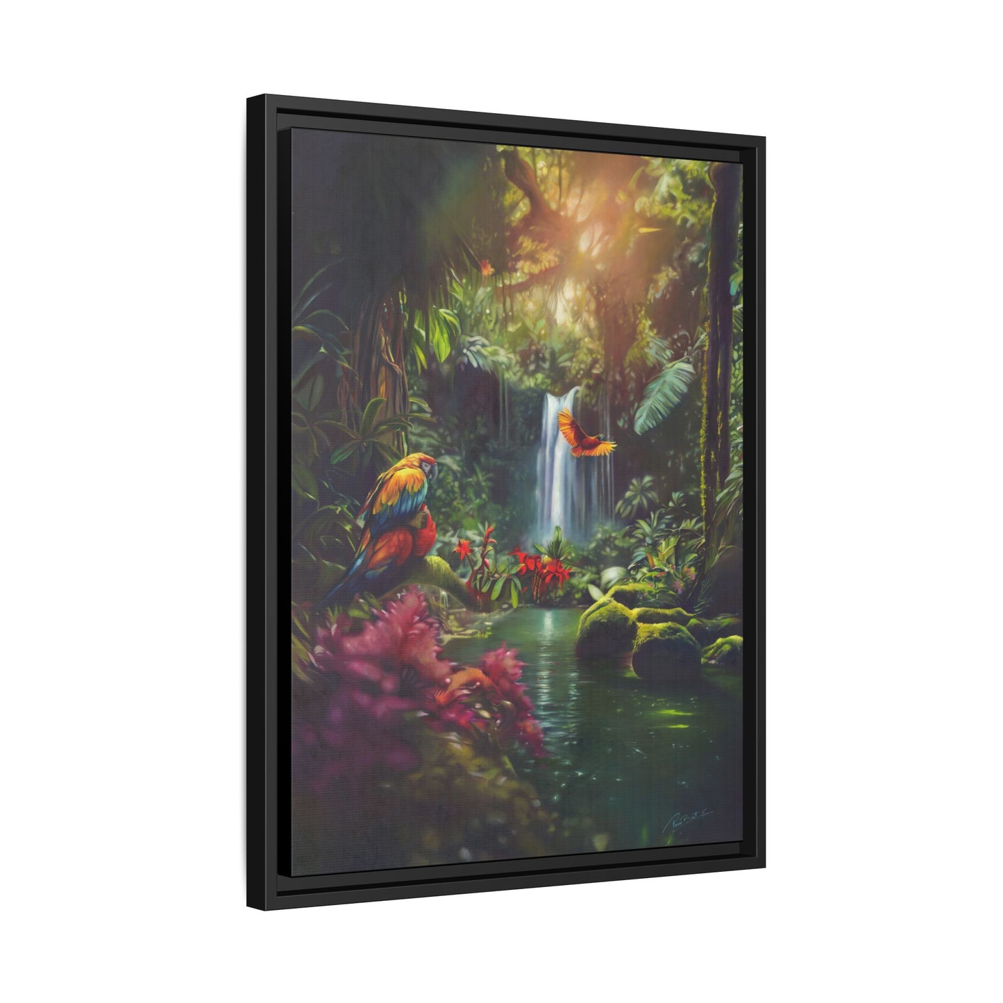 Amazon Matte Canvas, Framed (Multi-color)