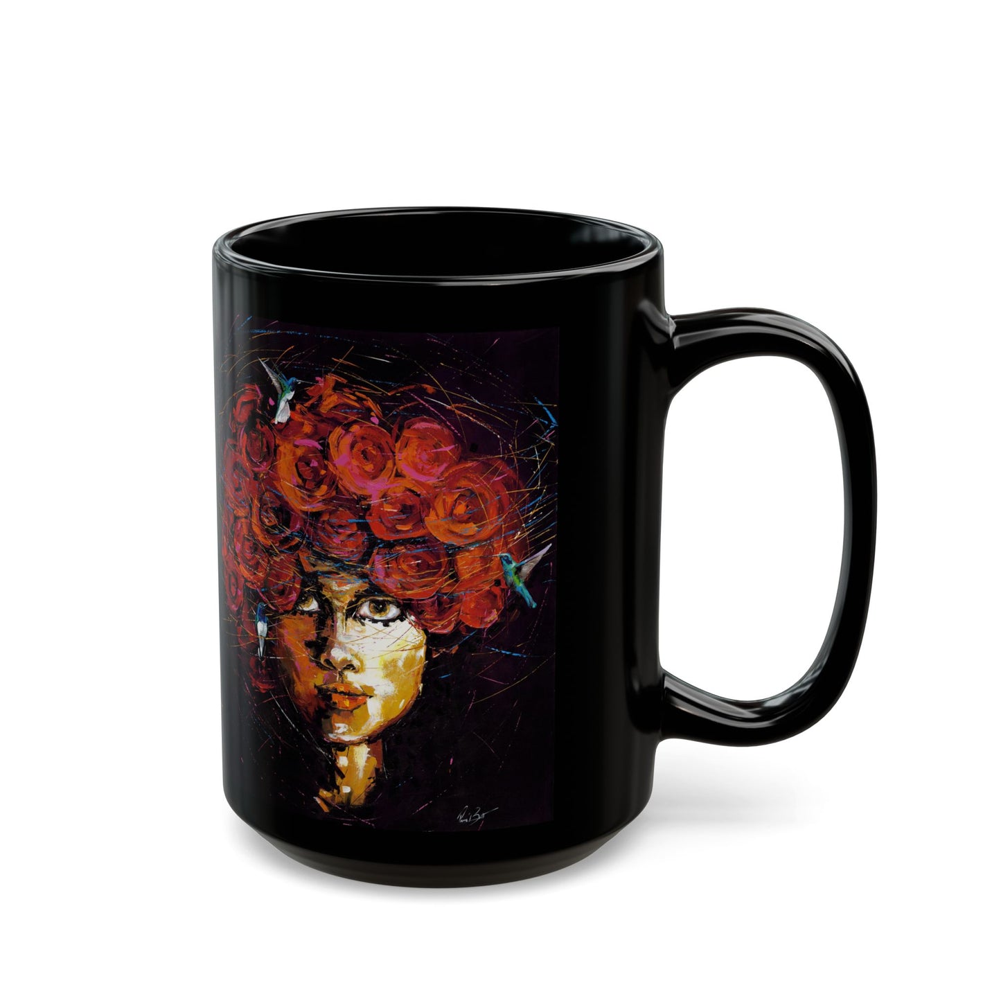 The Dreamer Black Mug (15oz)