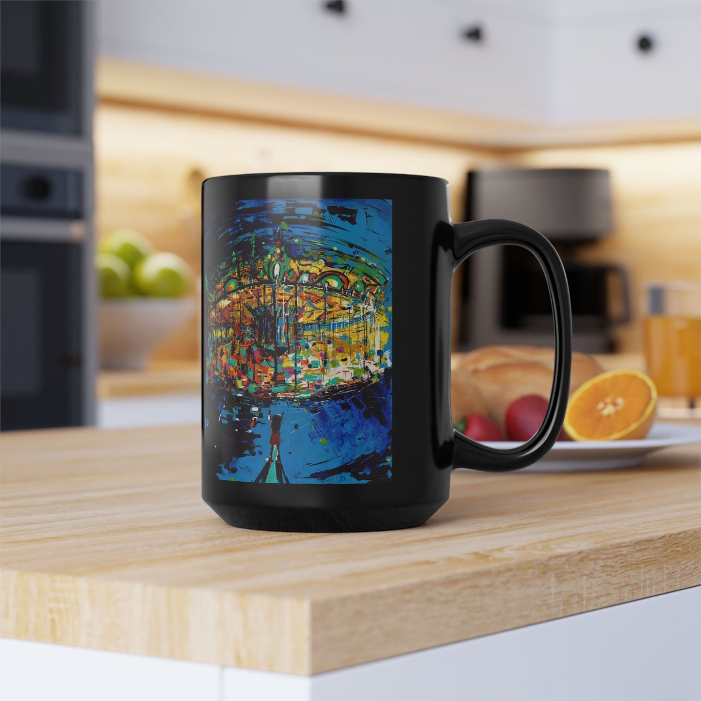 Carousel Black Mug (15oz)