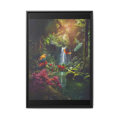 Amazon Matte Canvas, Framed (Multi-color)