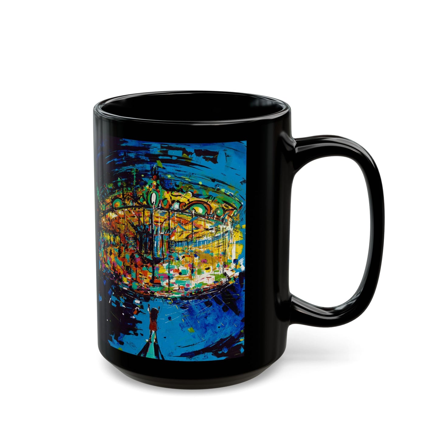 Carousel Black Mug (15oz)