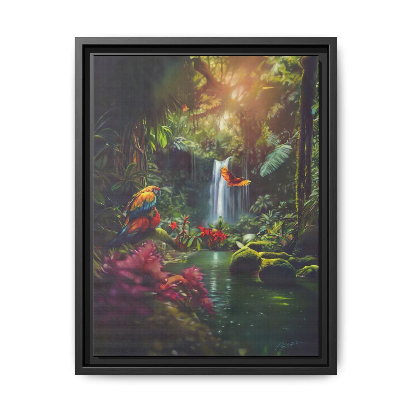 Amazon Matte Canvas, Framed (Multi-color)