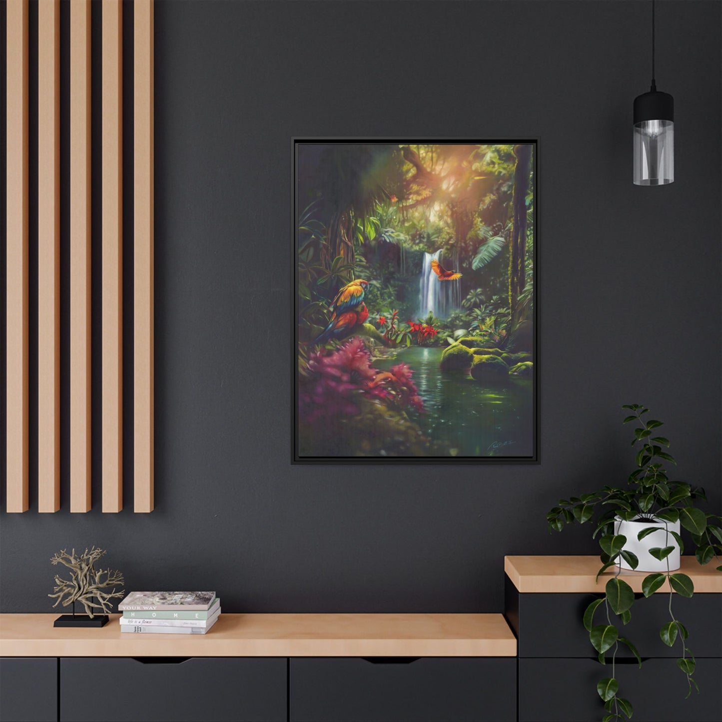 Amazon Matte Canvas, Framed (Multi-color)